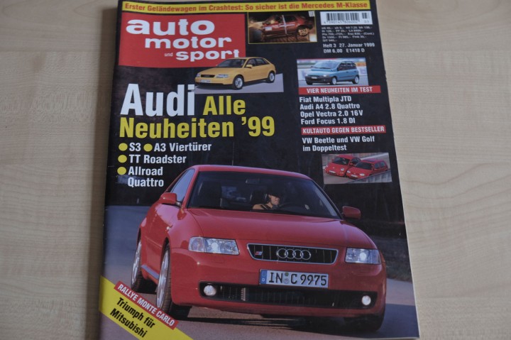 Deckblatt Auto Motor und Sport (03/1999)